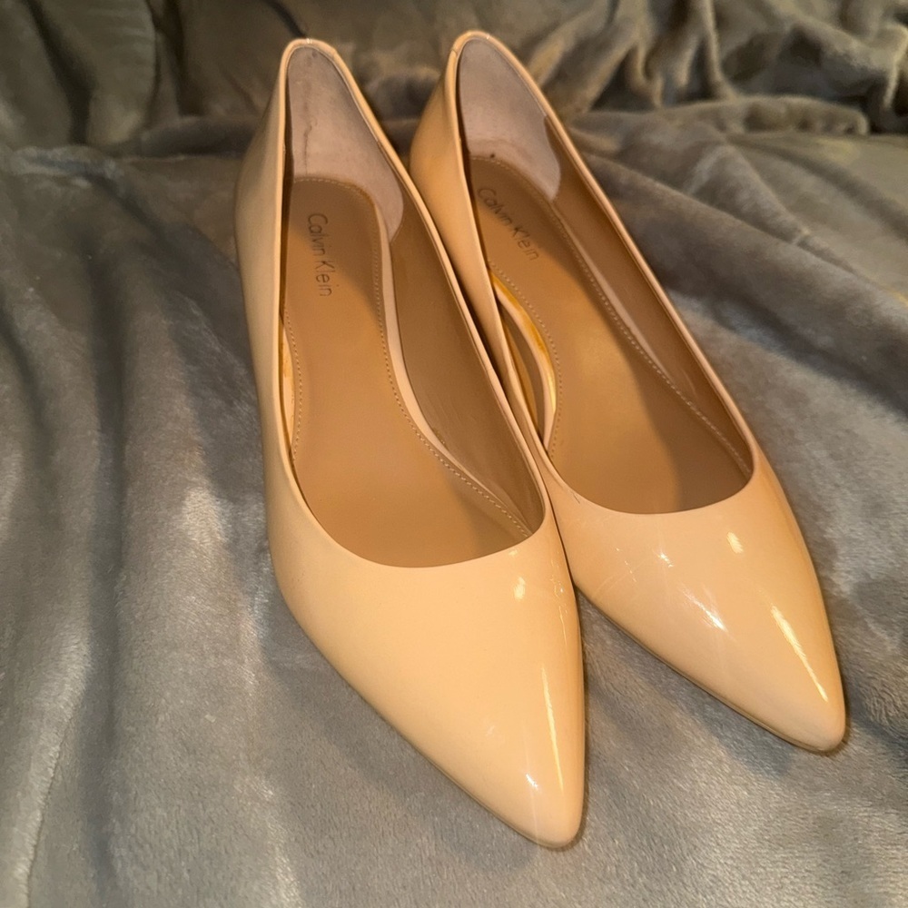CALVIN KLEIN Women's Beige Heels